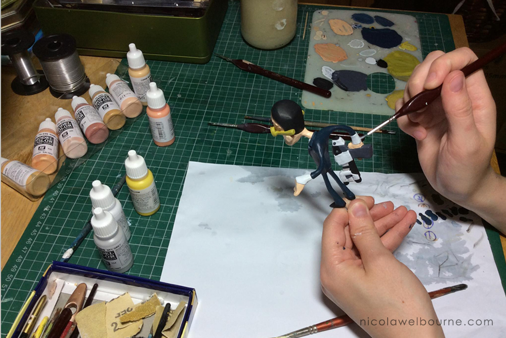 Thin Man Model Painting