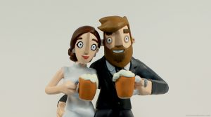 merry wedding cake topper_a4matic