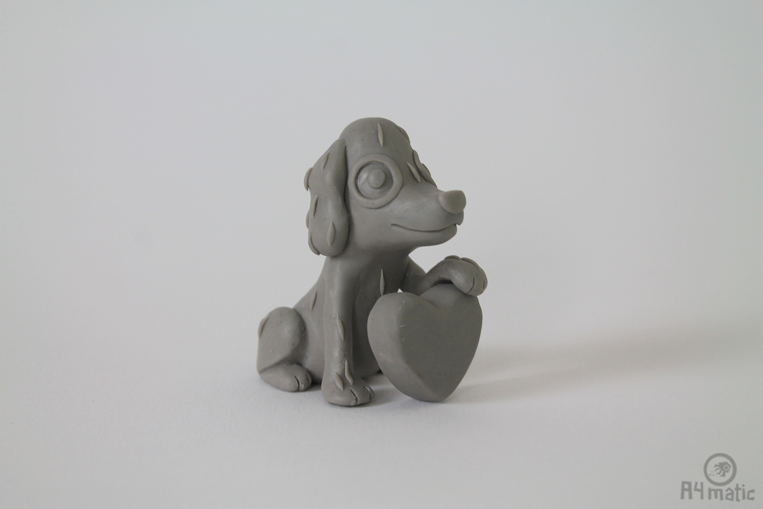 Couple and Dog Cake Topper A4matic WIP 004