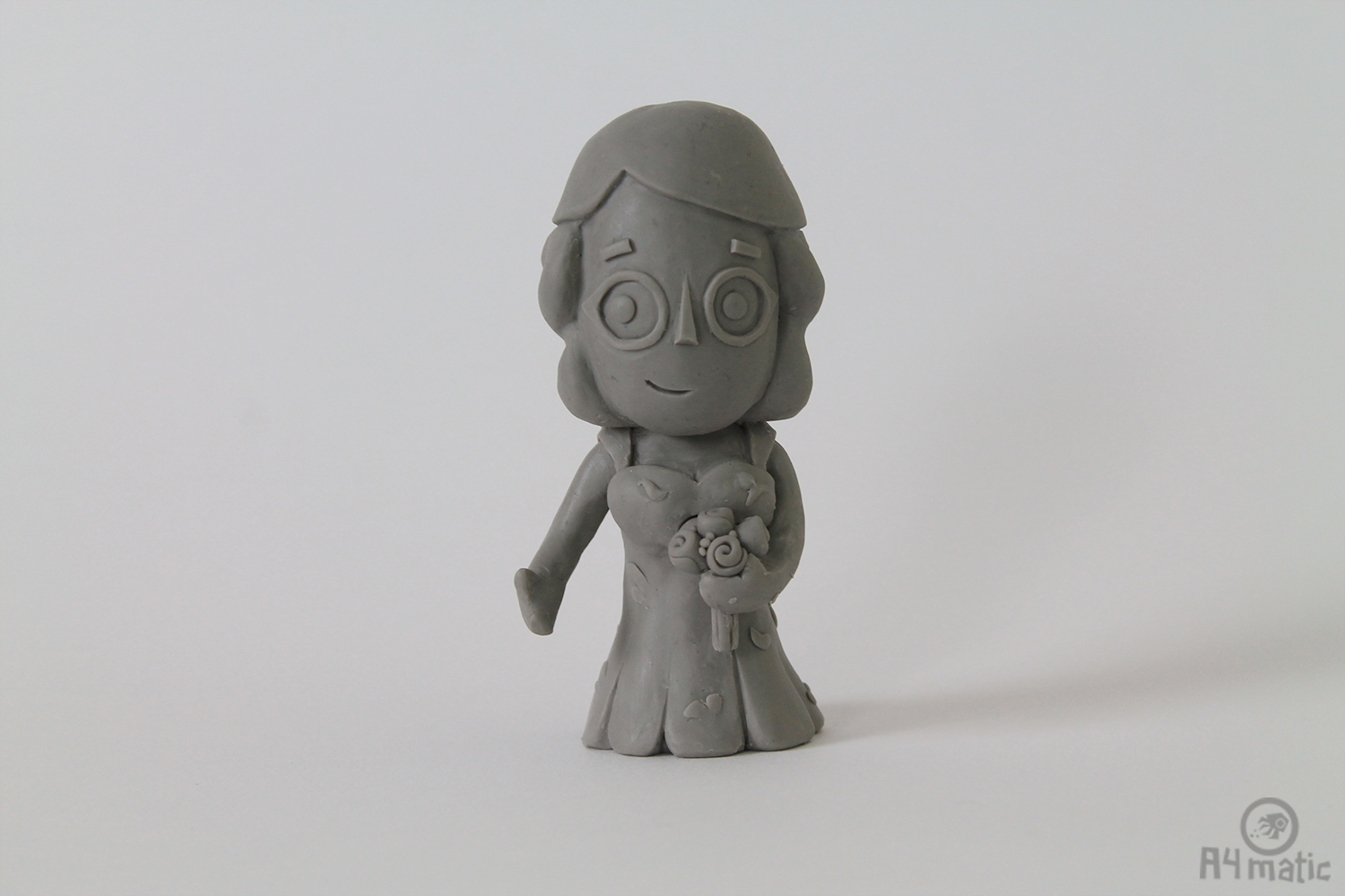 Couple and Dog Cake Topper A4matic WIP 005